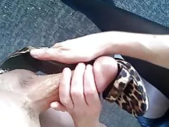 Schuh Mädchen Sperma